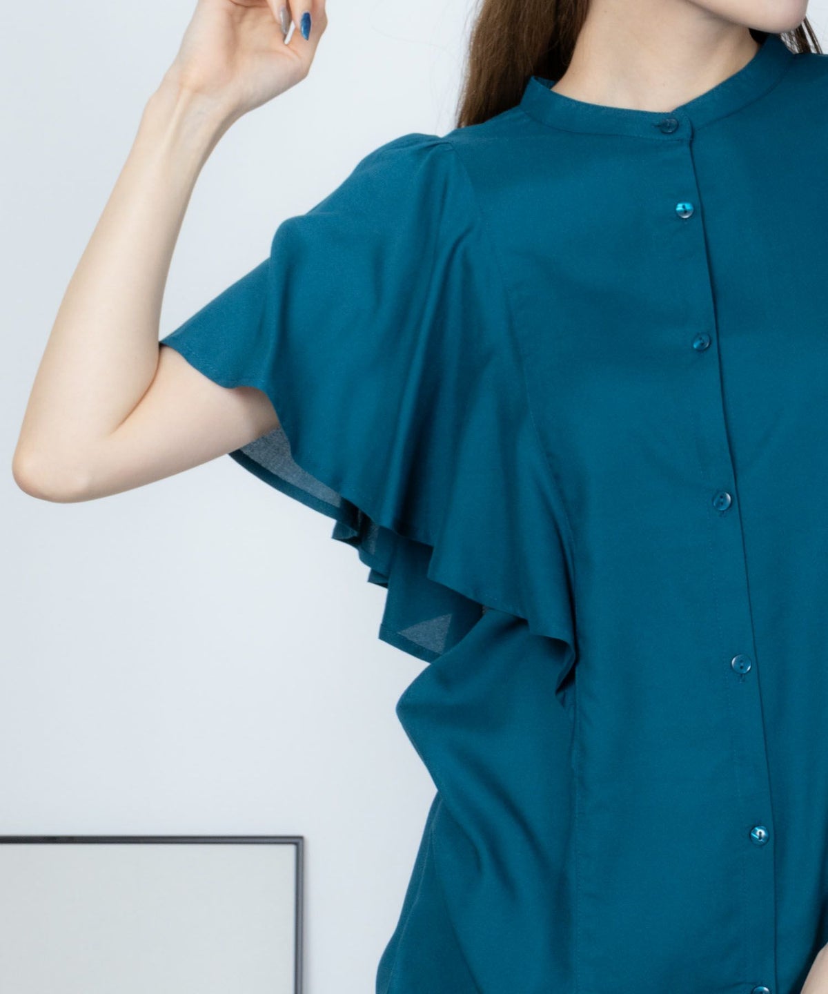 Howdy Marie インドファブリック 袖フレアシャツ レディース