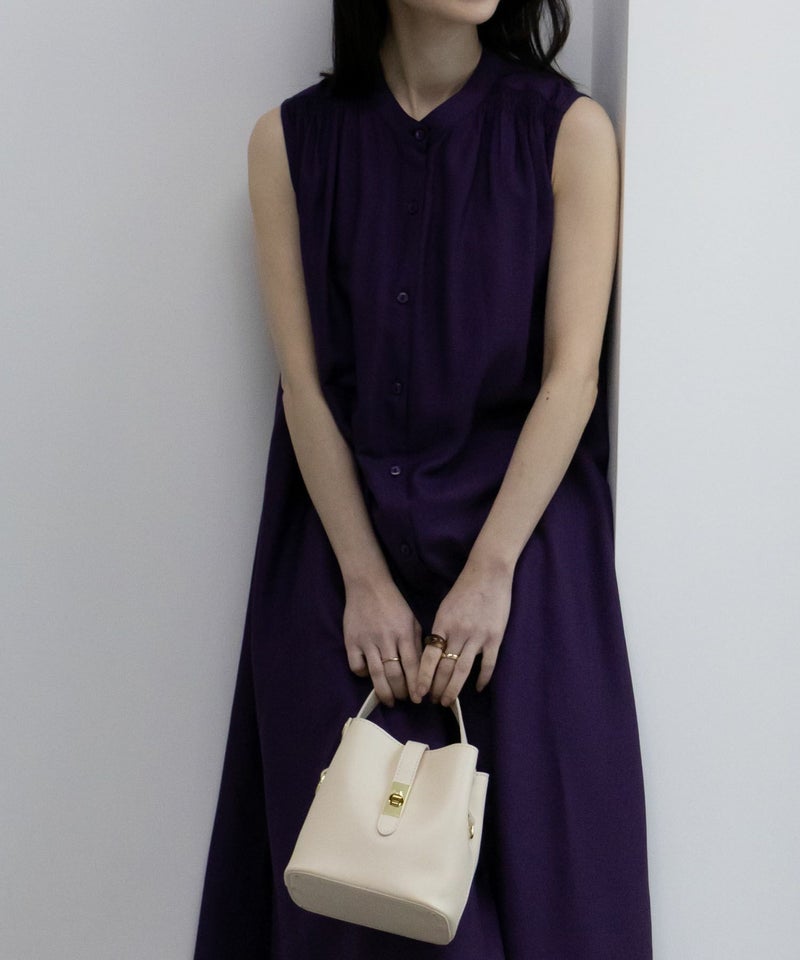 Howdy Marie インドファブリック 肩シャーリングワンピース レディース商品画像-6