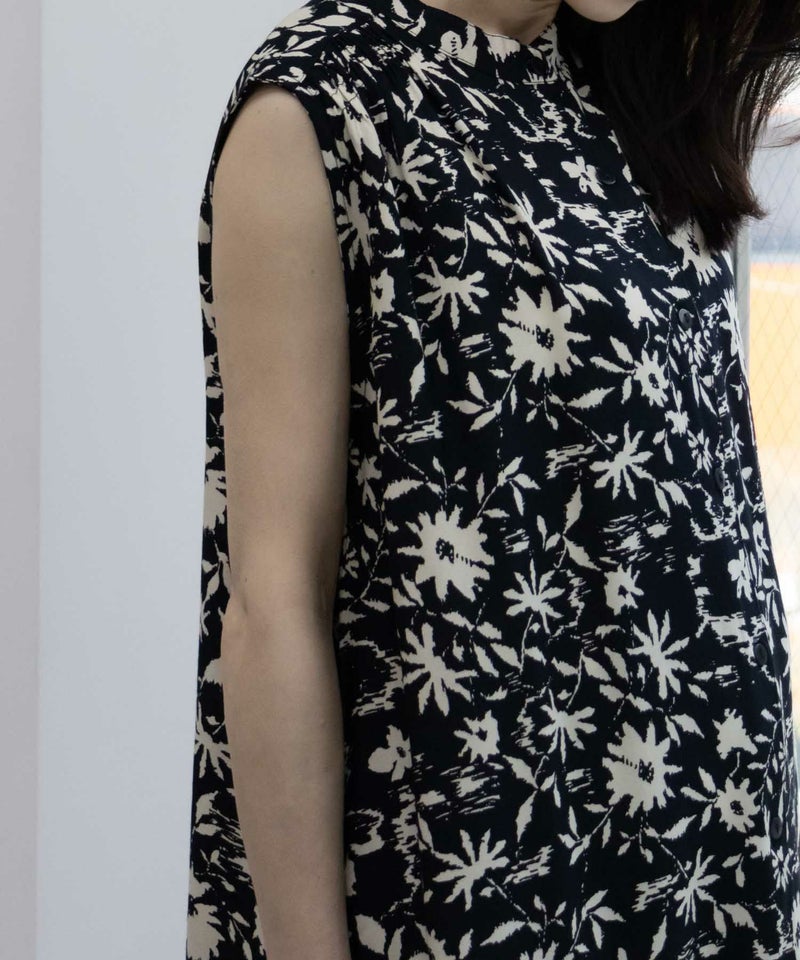 Howdy Marie インドファブリック 肩シャーリングワンピース レディース商品画像-10