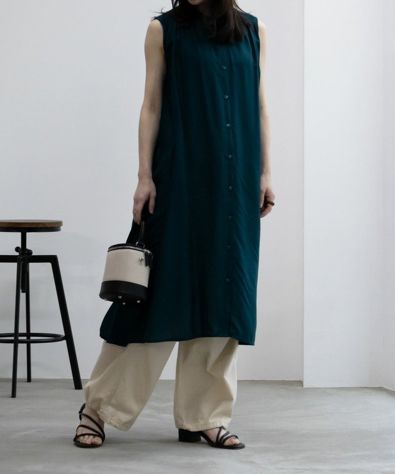 Howdy Marie インドファブリック 肩シャーリングワンピース レディース商品画像-14