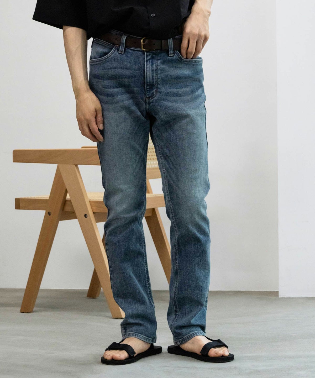 WRANGLER スリムストレートパンツ メンズ