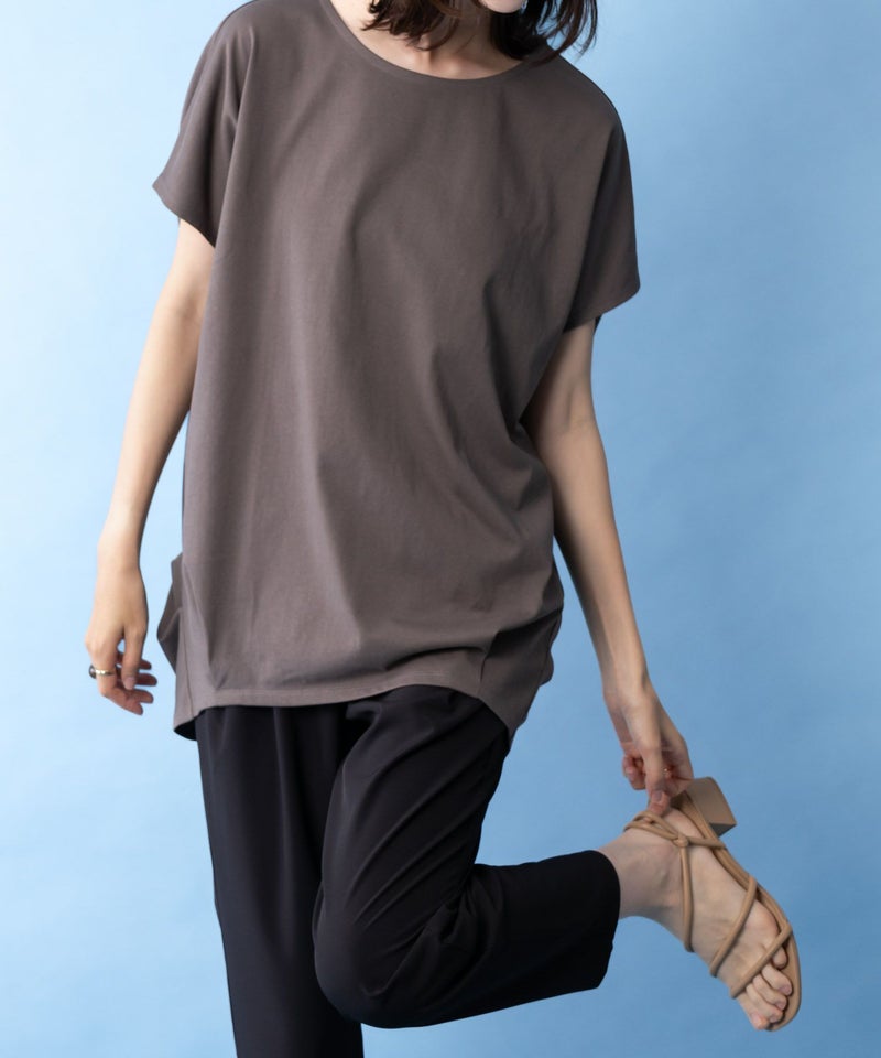 NAVY SARARI サラリピュール ドルマンTシャツ レディース メール便 対応商品商品画像-4