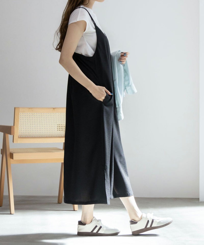 [期間限定価格]NAVY  麻ライクキャミワンピースアンサンブル レディース商品画像-7