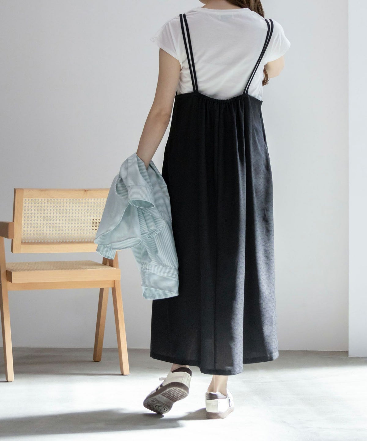 NAVY 麻ライクキャミワンピースアンサンブル レディース