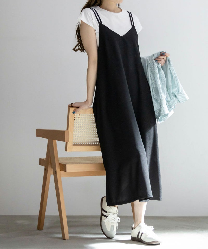 [期間限定価格]NAVY  麻ライクキャミワンピースアンサンブル レディース商品画像-11