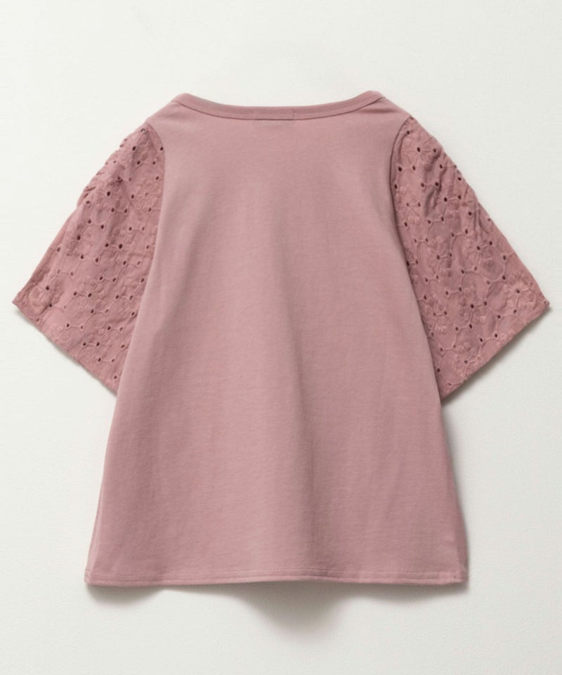 NAVY SARARI  袖レースプルオーバー キッズ メール便 対応商品商品画像-2