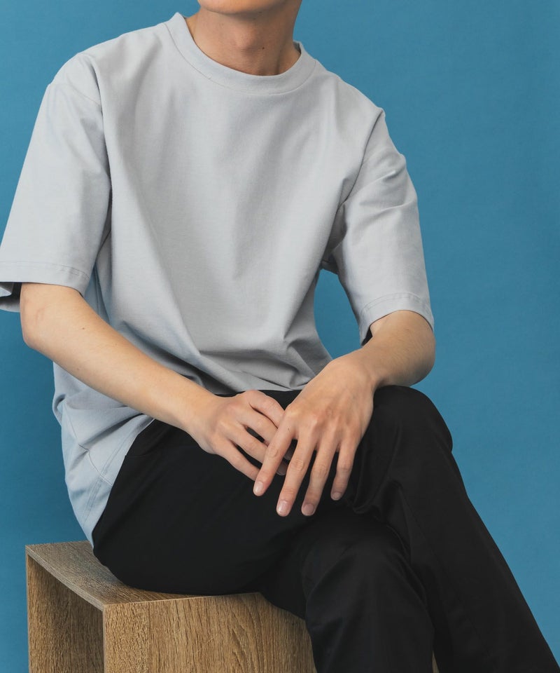 NAVY SARARI 冷感クルーネックTシャツ メンズ商品画像-14