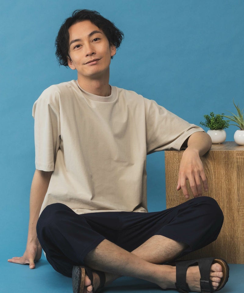 NAVY SARARI 冷感クルーネックTシャツ メンズ商品画像-18