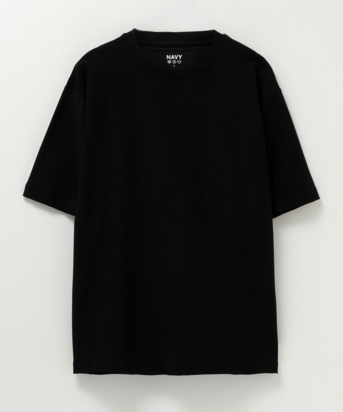 SARARI NAVY 冷感クルーネックTシャツ メンズ