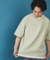 NAVY SARARI  冷感フェイクレイヤードTシャツ メンズ商品サムネイル-2