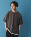 NAVY SARARI 冷感フェイクレイヤードTシャツ メンズ商品サムネイル-7