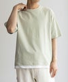 NAVY SARARI 冷感フェイクレイヤードTシャツ メンズ商品サムネイル-14