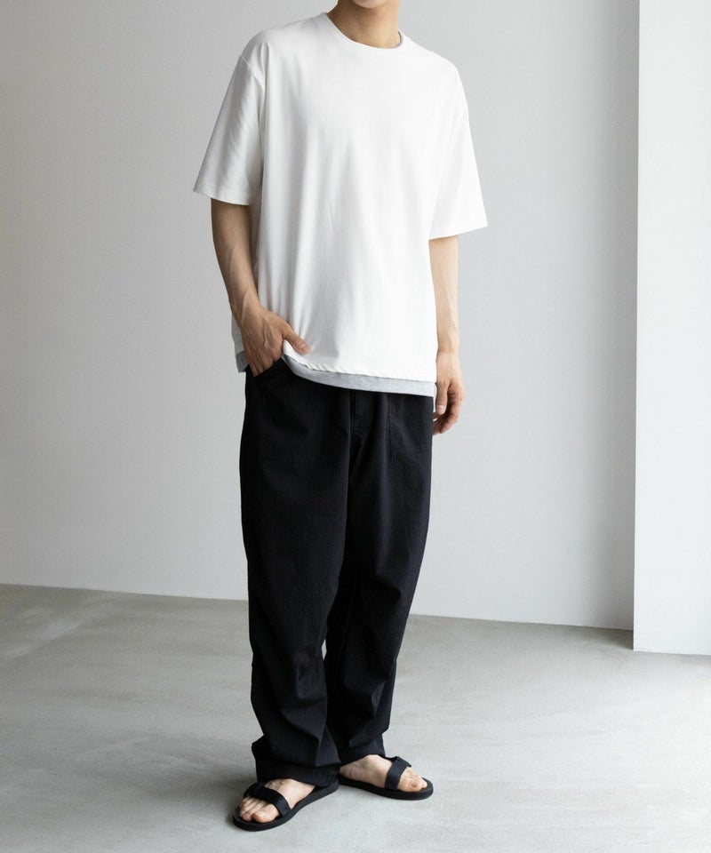 NAVY SARARI  冷感フェイクレイヤードTシャツ メンズ商品画像-18