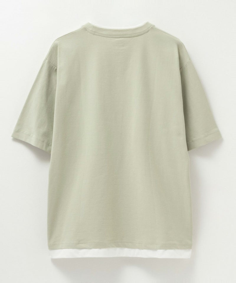 NAVY SARARI 冷感フェイクレイヤードTシャツ メンズ商品画像-28