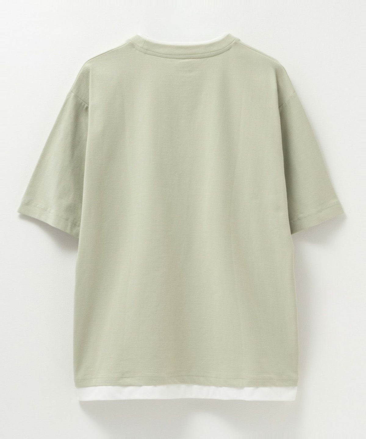 SARARI NAVY 冷感フェイクレイヤードTシャツ メンズ