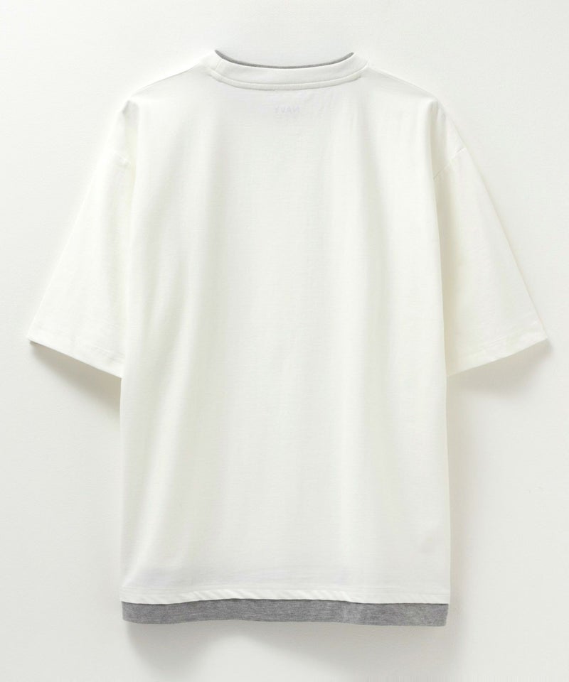 NAVY SARARI 冷感フェイクレイヤードTシャツ メンズ商品画像-30