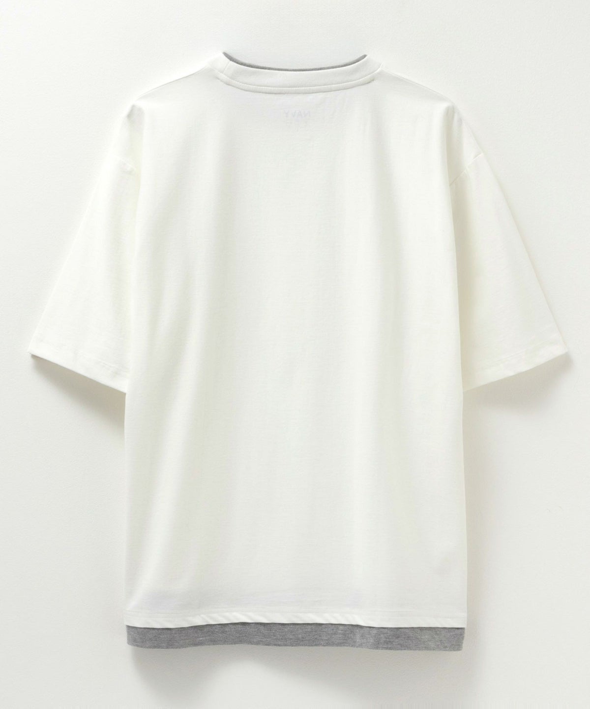 SARARI NAVY 冷感フェイクレイヤードTシャツ メンズ