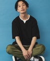 NAVY SARARI  冷感キーネックTシャツ メンズ商品サムネイル-3