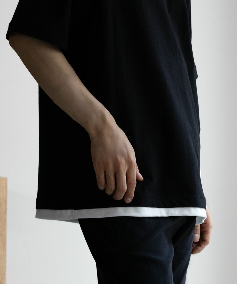 NAVY SARARI 冷感キーネックTシャツ メンズ商品画像-26