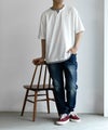 NAVY SARARI 冷感キーネックTシャツ メンズ商品サムネイル-28