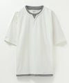 NAVY SARARI  冷感キーネックTシャツ メンズ商品サムネイル-32