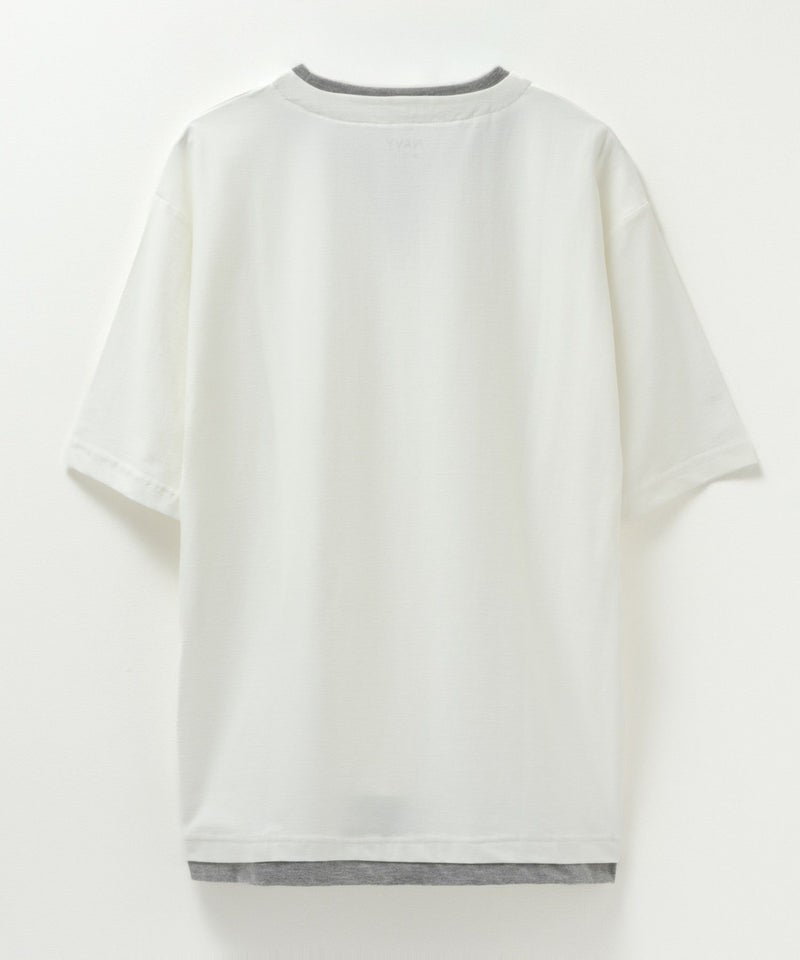 NAVY SARARI  冷感キーネックTシャツ メンズ商品画像-33