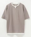 NAVY SARARI 冷感キーネックTシャツ メンズ商品サムネイル-34