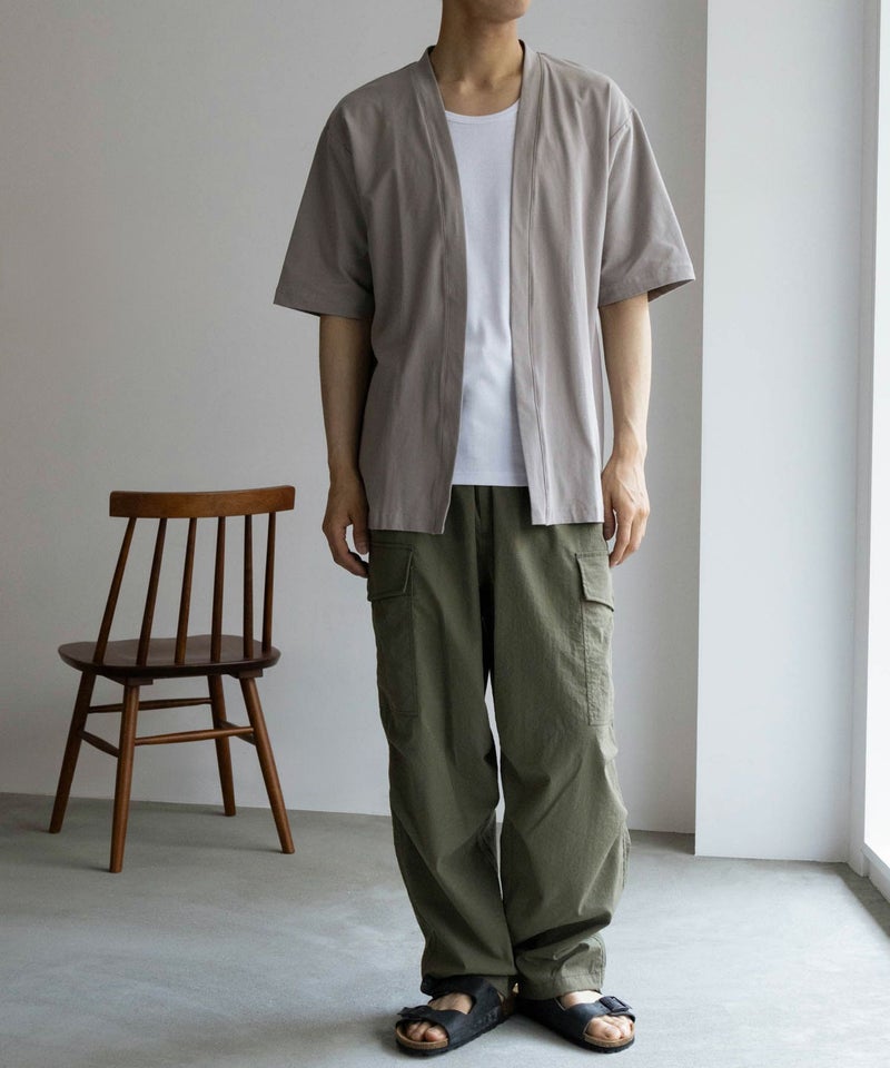 NAVY SARARI 冷感着流しカーディガン メンズ商品画像-18