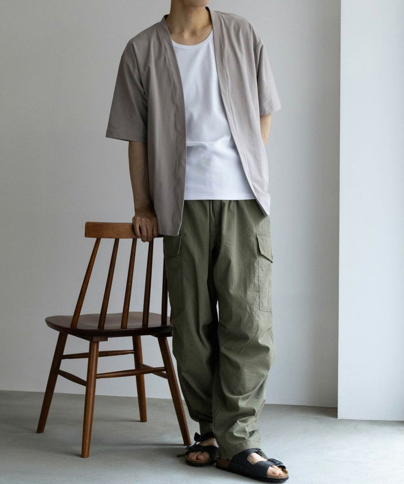 NAVY SARARI  冷感着流しカーディガン メンズ商品画像-24