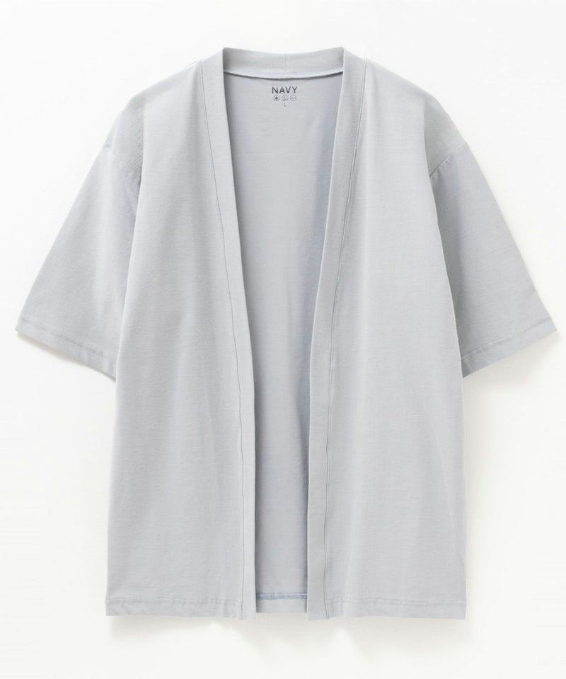 NAVY SARARI 冷感着流しカーディガン メンズ商品画像-25