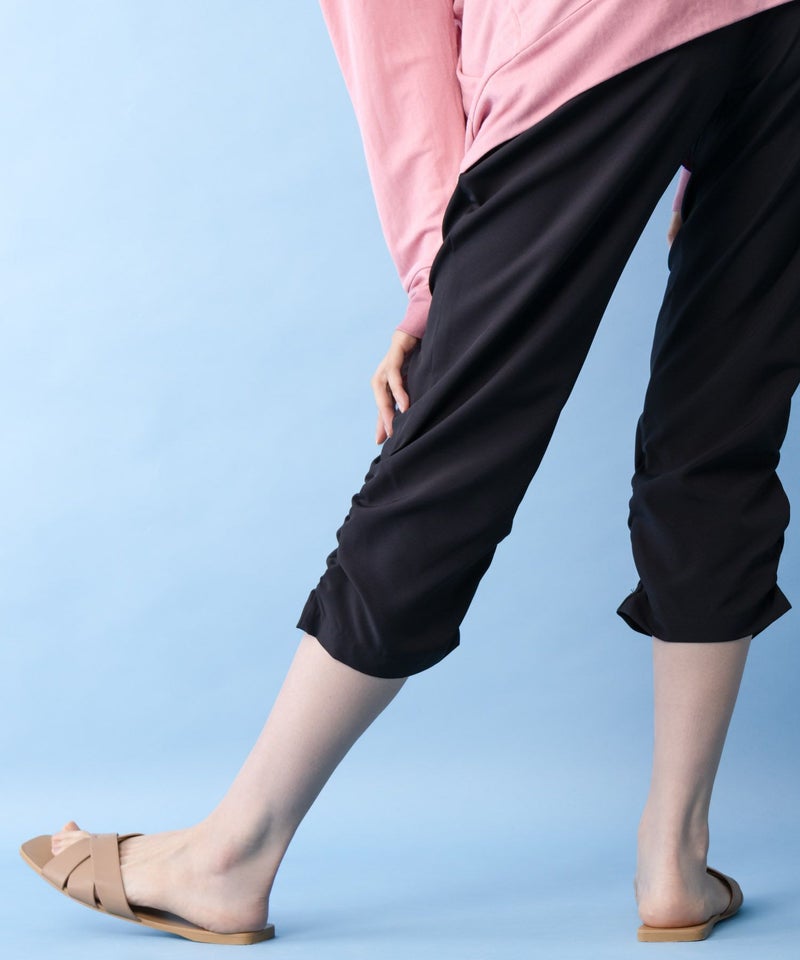 NAVY SARARI  シャーリングパンツ レディース商品画像-2