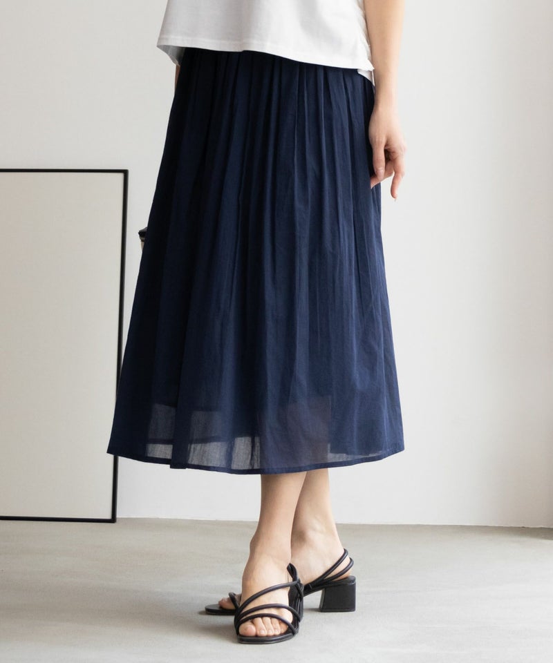 Howdy Marie インド綿 ギャザースカート レディース商品画像-4