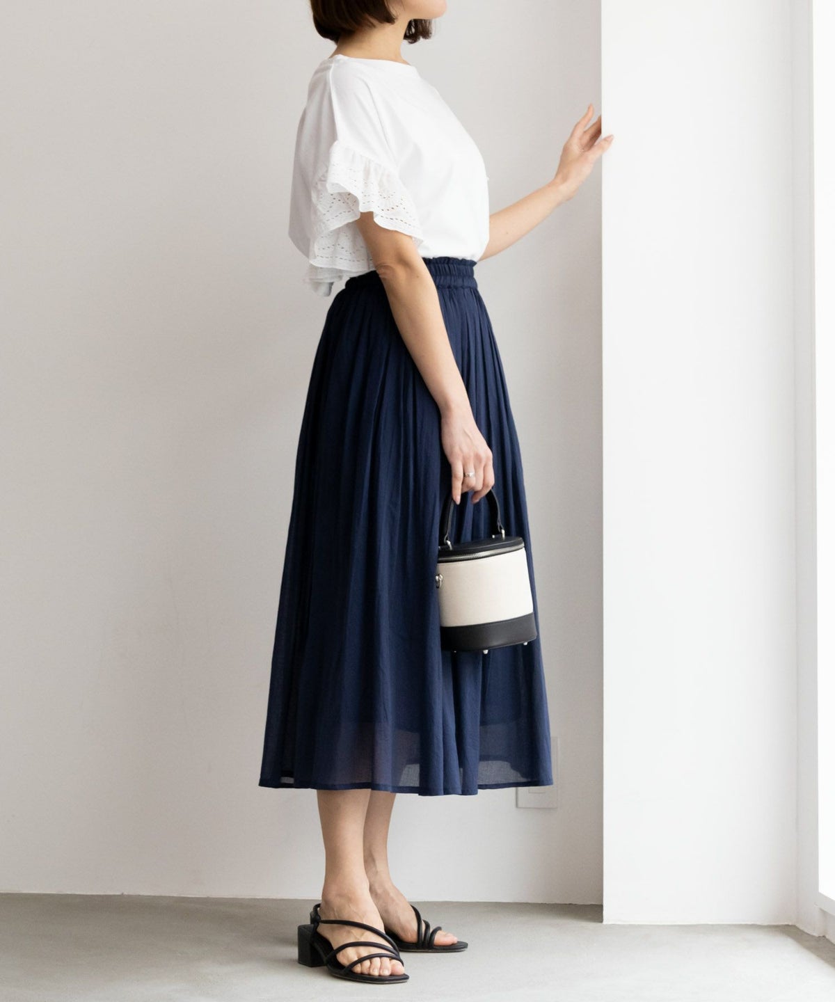 Howdy Marie インド綿 ギャザースカート レディース