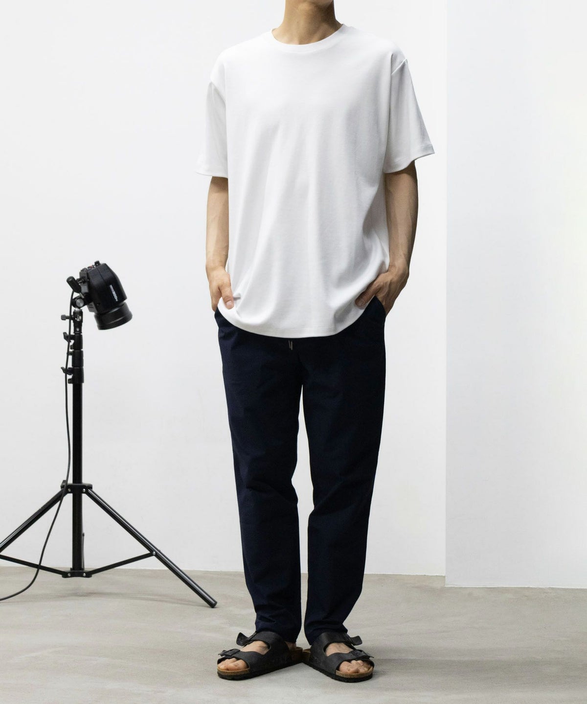 NAVY SARARI リピュール加工 シルケットTシャツ メンズ