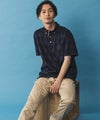 NAVY SARARI サラリピュール 総柄ポロシャツ メンズ商品サムネイル-19