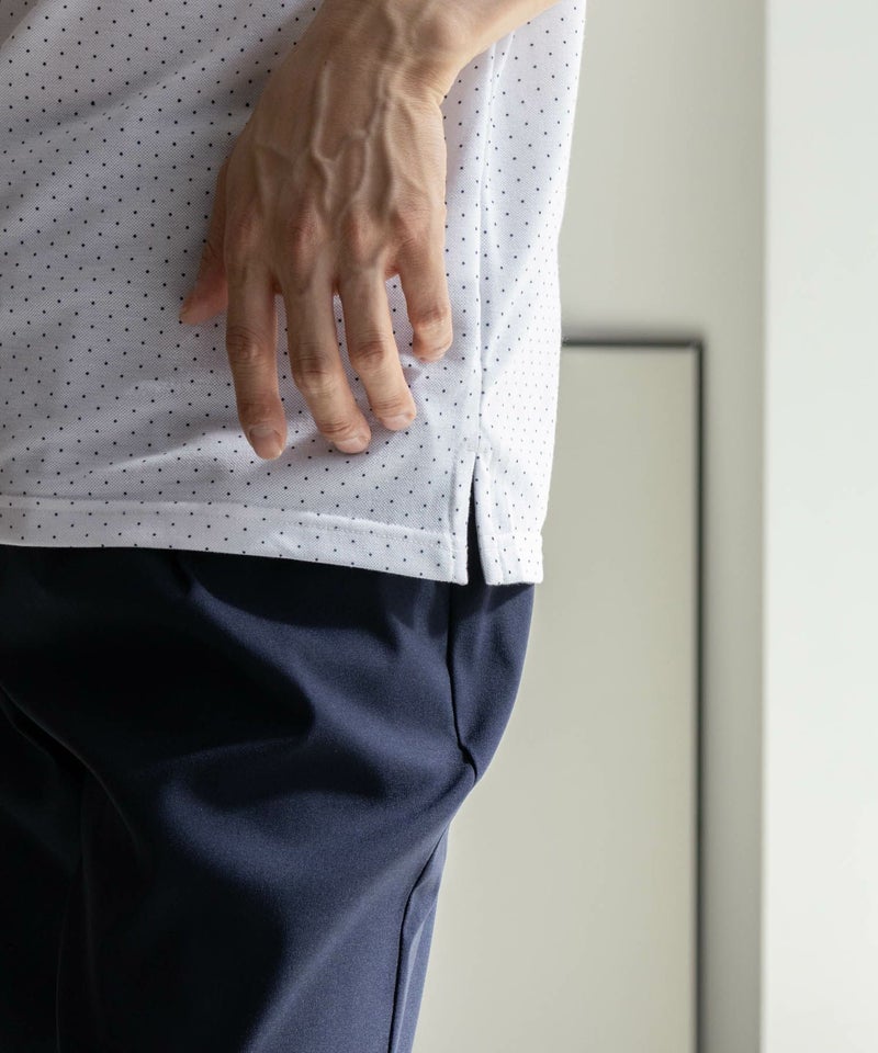 NAVY SARARI サラリピュール 総柄ポロシャツ メンズ商品画像-33