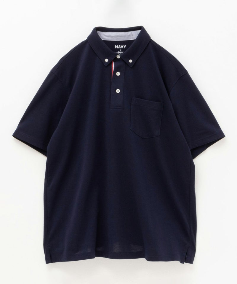 NAVY SARARI サラリピュール カノコポロシャツ メンズ商品画像-30