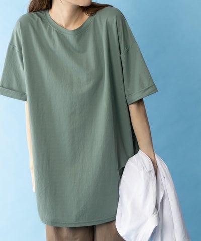 NAVY SARARI チュニック丈Tシャツ レディース ネコポス 対応商品