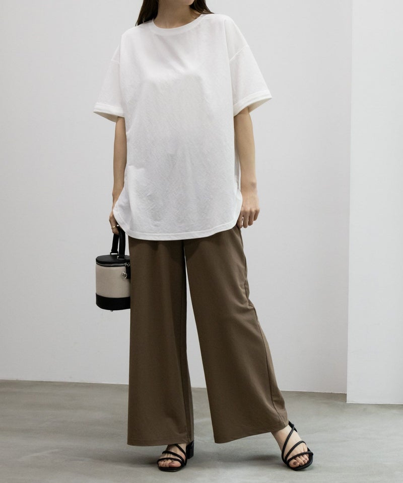 NAVY SARARI チュニック丈Tシャツ レディース メール便 対応商品商品画像-12