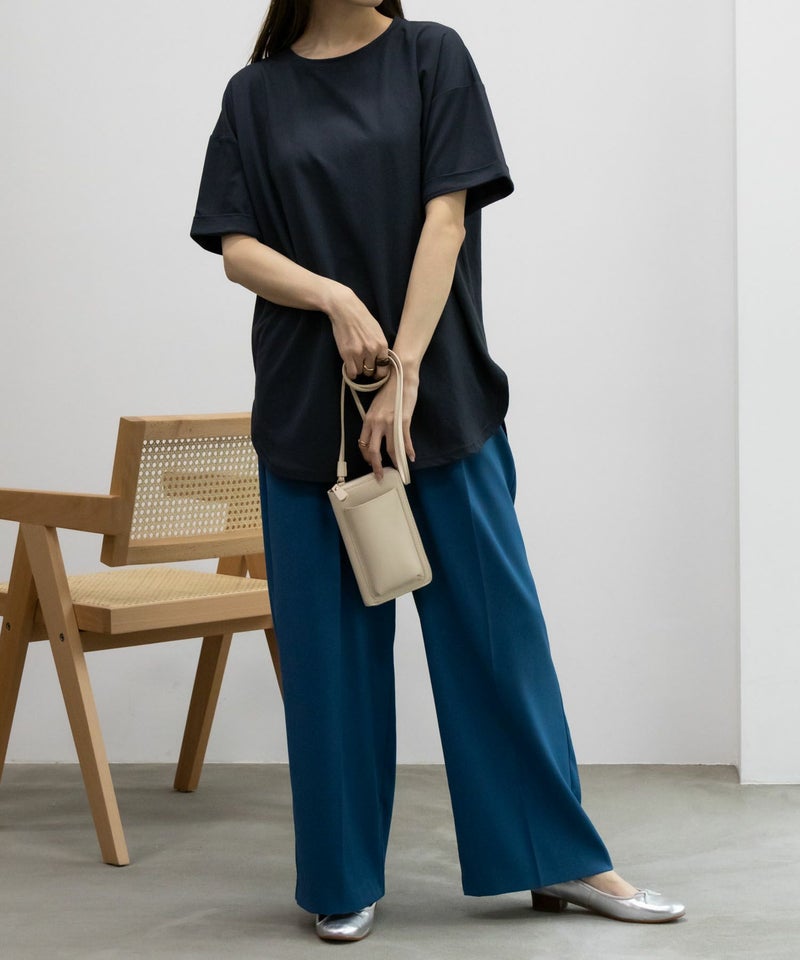 NAVY SARARI チュニック丈Tシャツ レディース メール便 対応商品商品画像-13