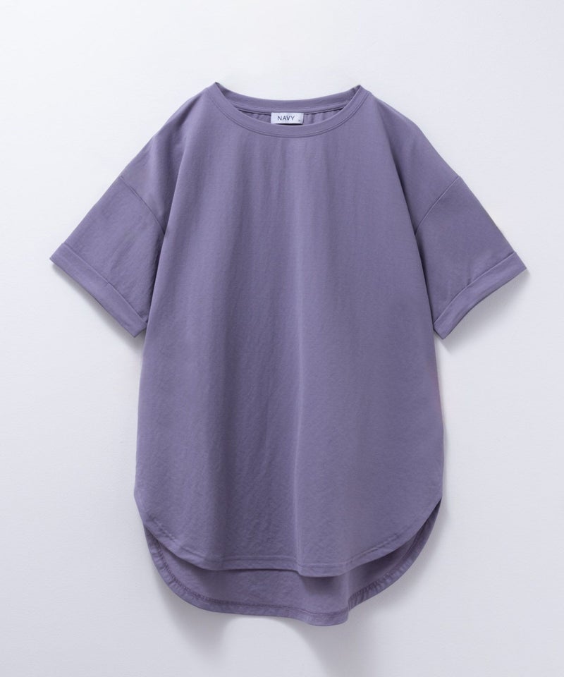 NAVY SARARI チュニック丈Tシャツ レディース メール便 対応商品商品画像-25