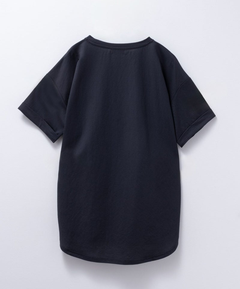 NAVY SARARI チュニック丈Tシャツ レディース メール便 対応商品商品画像-30