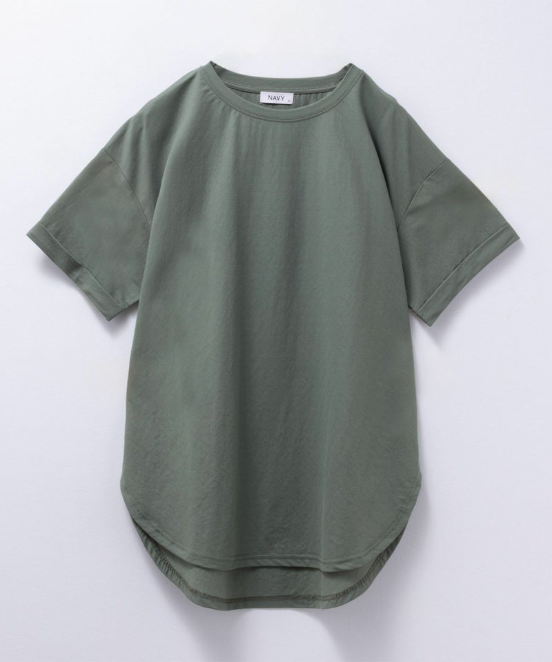 NAVY SARARI チュニック丈Tシャツ レディース メール便 対応商品商品画像-31