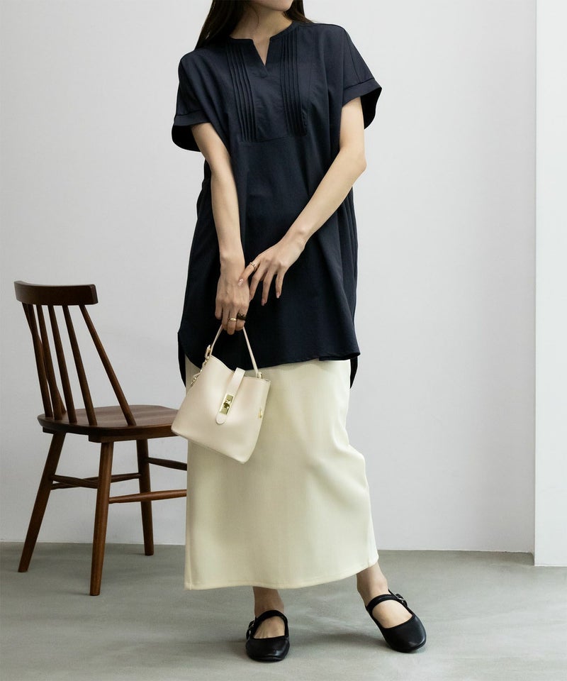 NAVY SARARI ピンタックチュニックプルオーバー レディース メール便 対応商品商品画像-11