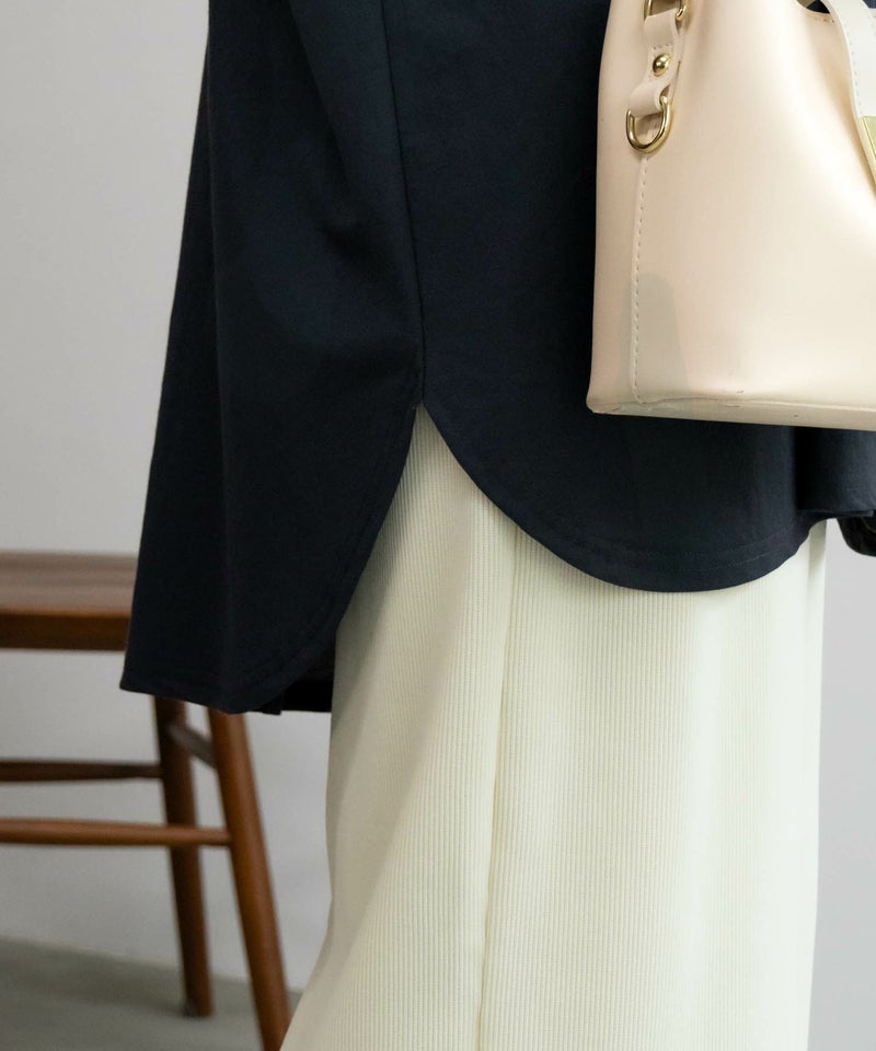 NAVY SARARI  ピンタックチュニックプルオーバー レディース メール便 対応商品商品画像-18