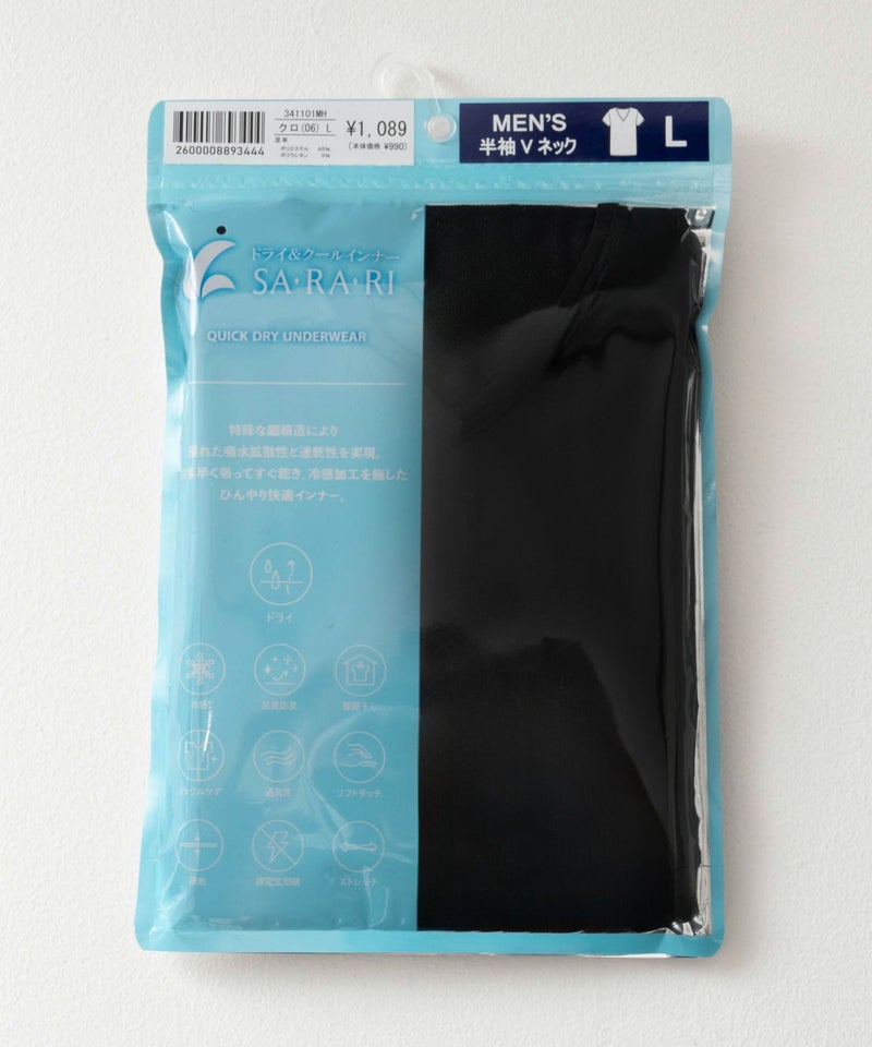 NAVY SARARI  VネックTシャツ メンズ メール便 対応商品商品画像-20