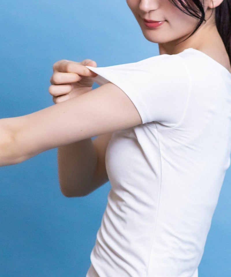 NAVY SARARI  UネックTシャツ レディース メール便 対応商品商品画像-12