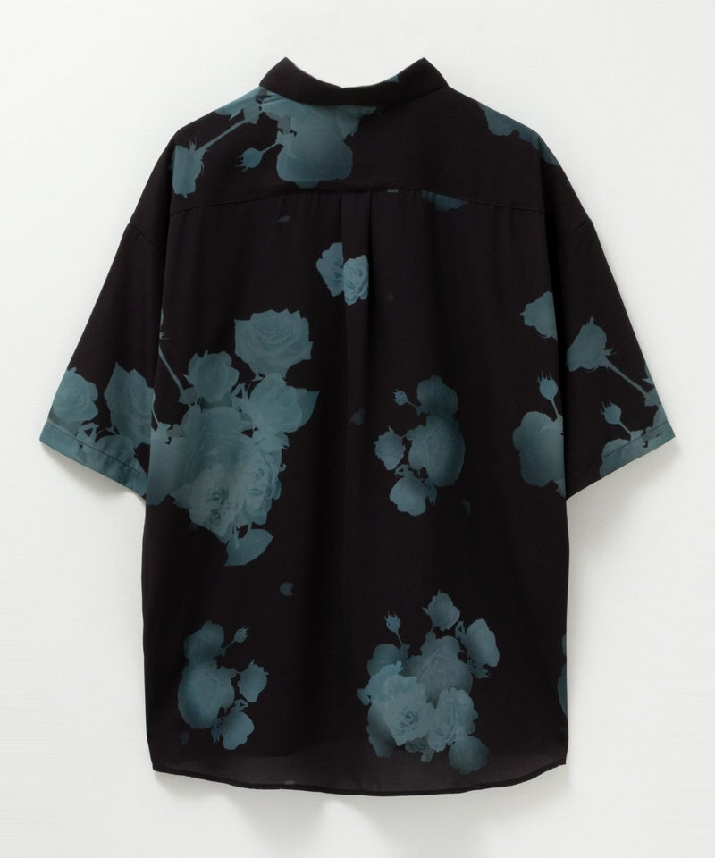 [期間限定価格]【オンラインストア限定】NAIVE MAGIC  シルクタッチポリエステル ルーズサイズ総柄半袖シャツ メンズ商品画像-5