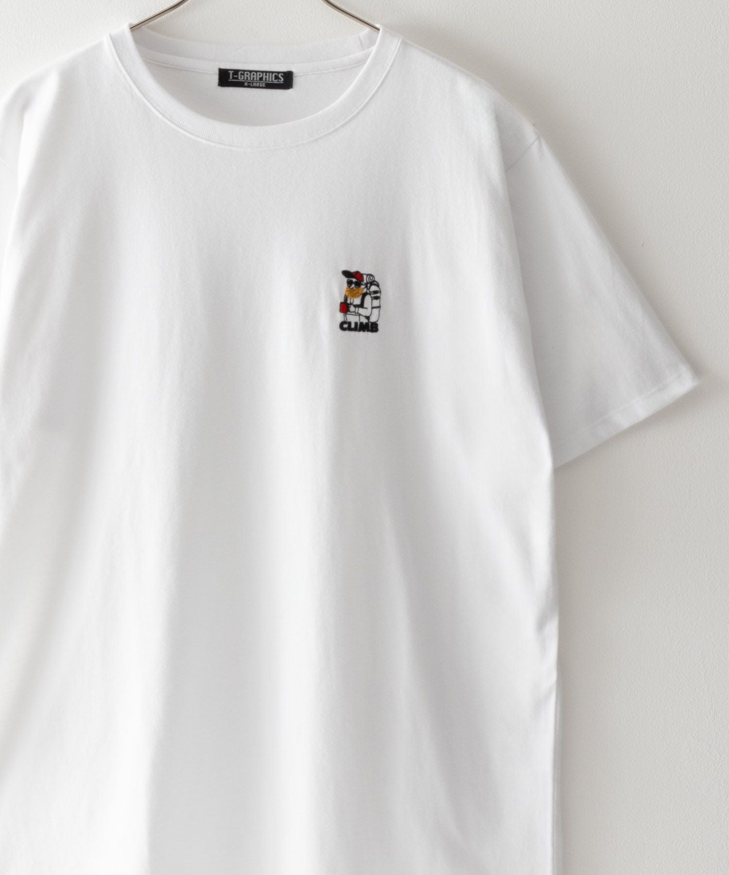 T-GRAPHICS 髭サガラ刺繍Tシャツ メンズ