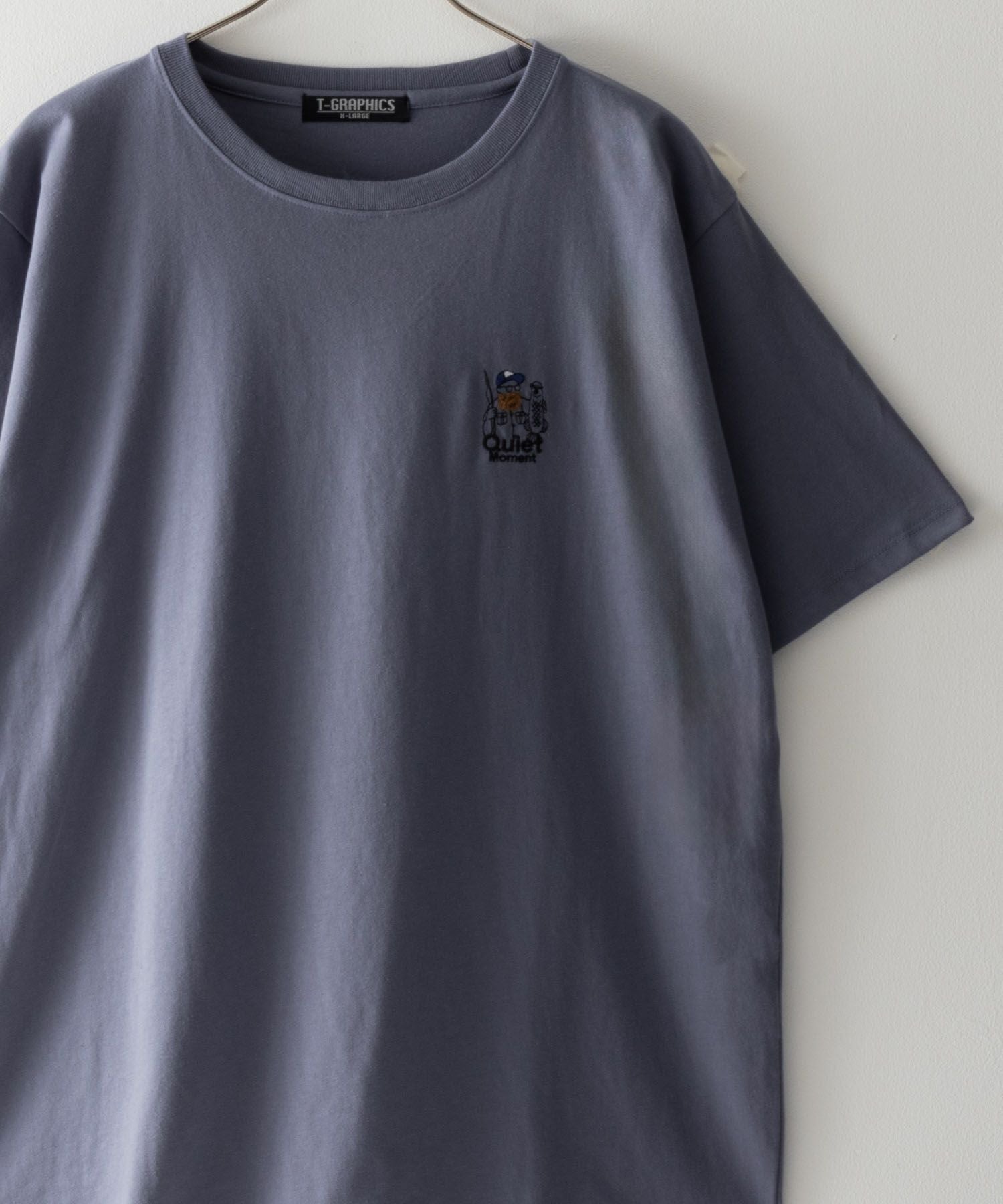 T-GRAPHICS 髭サガラ刺繍Tシャツ メンズ